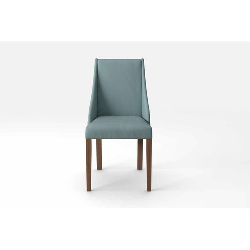 Ted Lapidus Home - Chaise ABSOLU Turquoise - Pieds En Bois Brun - Chaise