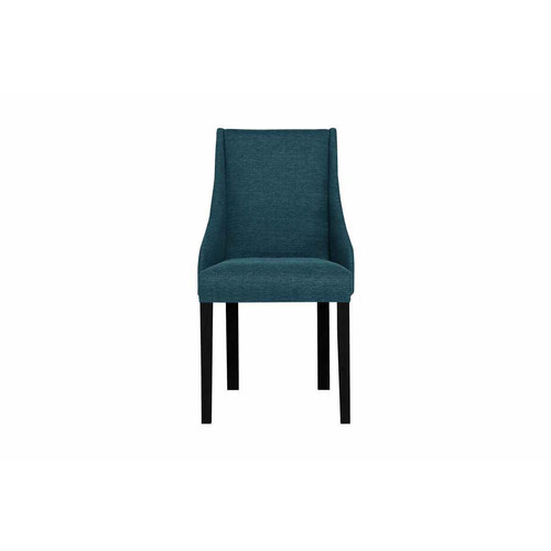 Ted Lapidus Home - Chaise ABSOLU Turquoise - Pieds En Bois Noir - Chaise