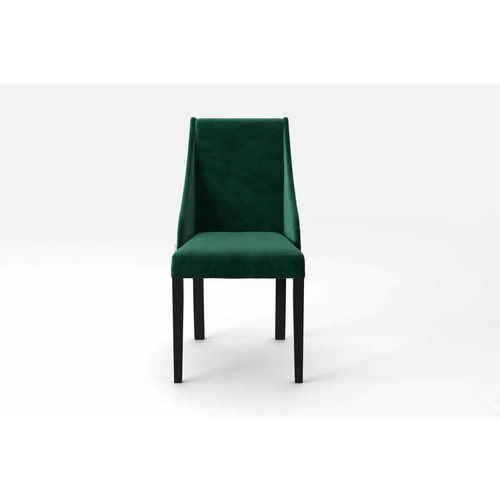 Ted Lapidus Home - Chaise ABSOLU Vert - Pieds En Bois Noir - Chaise