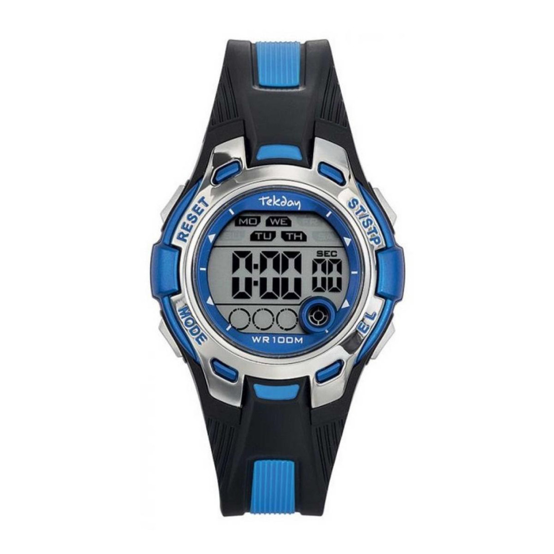 montre montre pour enfant tekday 653921 - bracelet boîtier silicone noir