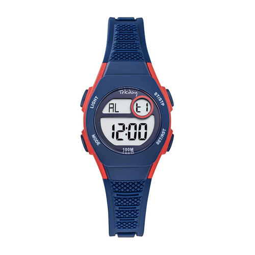 Tekday - Montre pour enfant 654816 avec bracelet en silicone bleu - montres tekday