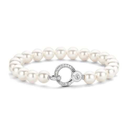 Ti Sento - Bracelet Liberation 2865PW - Bracelet Perles Nacrés - Saint Valentin Mode femme