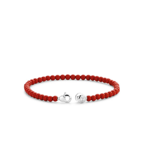 Bracelet Ti Sento 2908CR - argent pierres synth. Rouge Femme Ti Sento