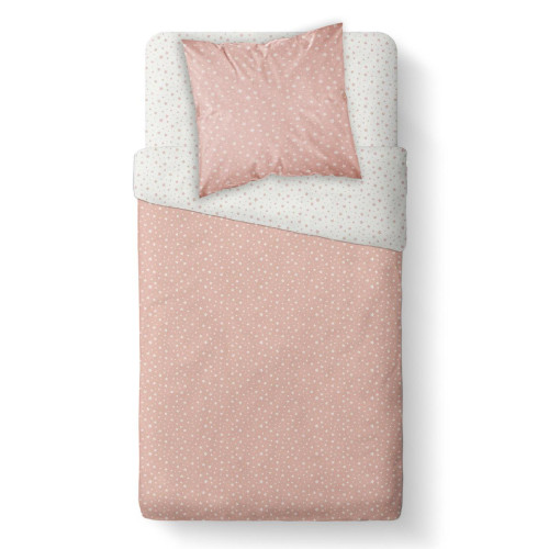 Today - Parure Rose Des sables 140 X 200 cm Coton Imprimé Étoile - Linge de lit enfant