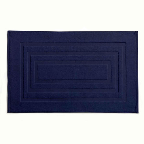 Tapis de Bain Coton 50 x 85 cm Uni Ciel d'Orage Bleu Today Linge de maison