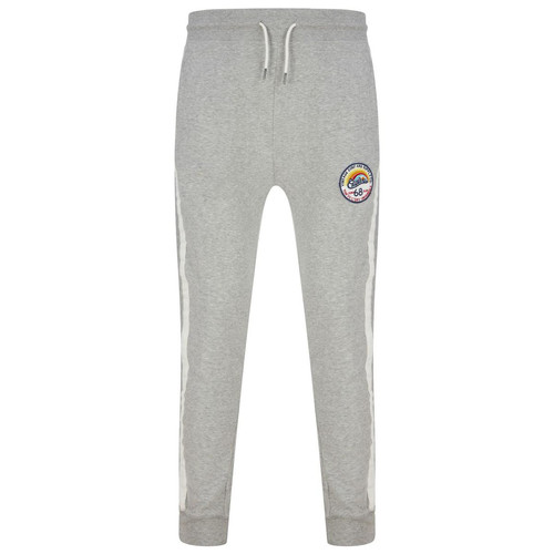Tokyo Laundry - Pantalon de jogging bandes cotes gris clair - Vêtement homme