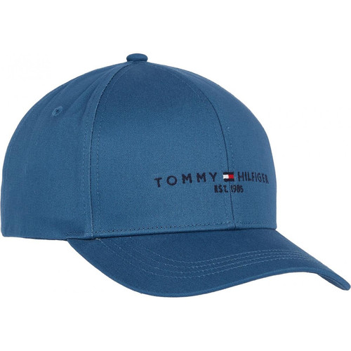 Tommy Hilfiger Maroquinerie - Casquette bleue logotée en coton  - Toute la mode homme