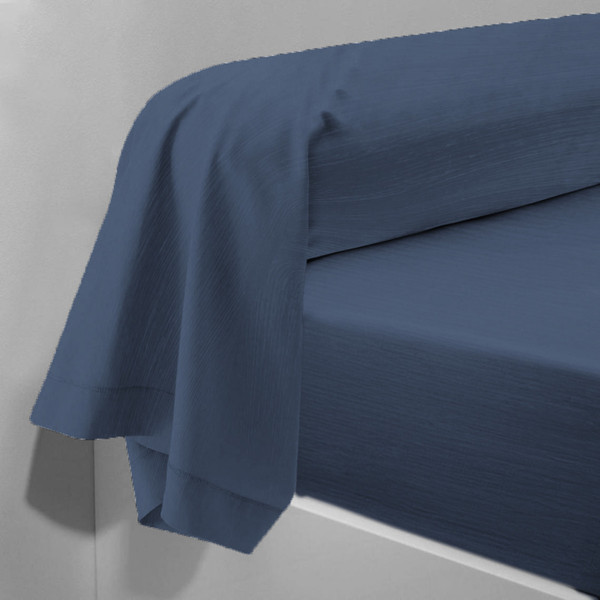 Taie d'oreiller gaze de coton TERTIO® - Bleu Indigo 3S. x Tertio (Nos Unis) Linge de maison