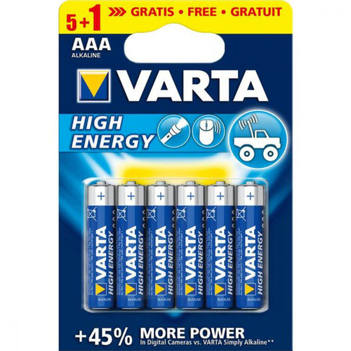 Varta - Piles High Energy LR03 5+1 gratuite 