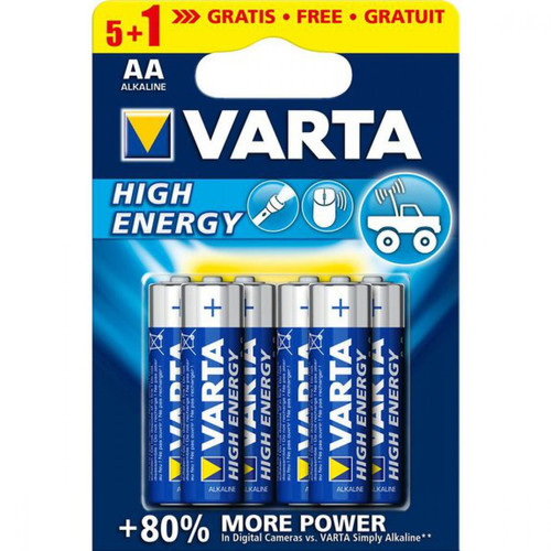Varta - Piles High Energy LR6 X5 + 1 gratuite 