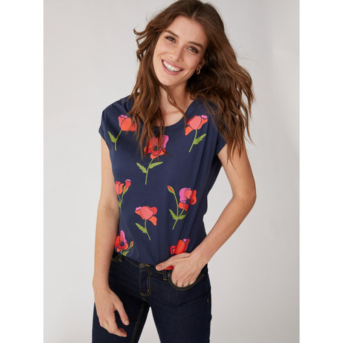 Venca - T-Shirt manches courtes imprimé floral - T-shirt femme