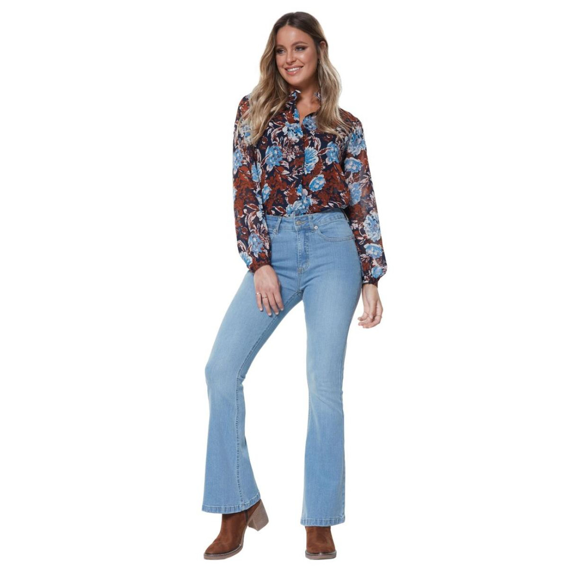 Jeans 5 poches flare fit
