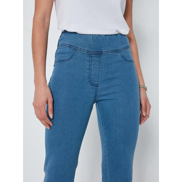 Pantalon de coupe bootstrap en jean stretch bleu Venca
