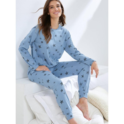 Venca - Pyjama 2 pièces avec t-shirt imprimé étoiles + pantalon - Lingerie de nuit