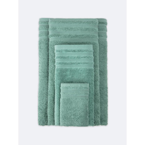 Venca - Serviette en tissu éponge 00 % coton - Serviettes draps de bain vert