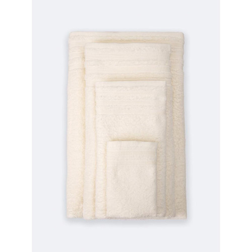 Venca - Serviette en tissu éponge 00 % coton - Serviettes draps de bain blanc