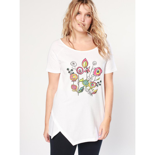 Venca - T-shirt avec asymétrique à motif hippie - T-shirt femme