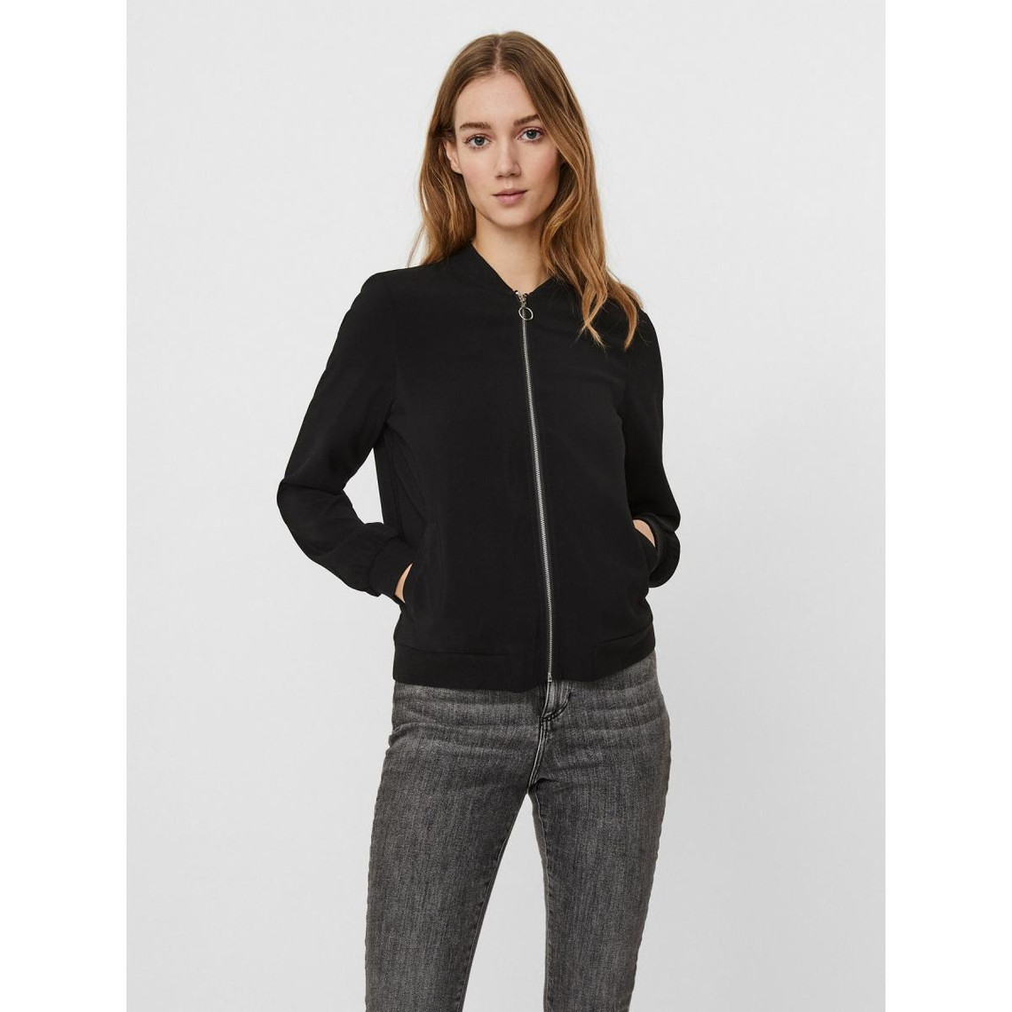bombers anti-froid col rond manches longues longueur regular noir
