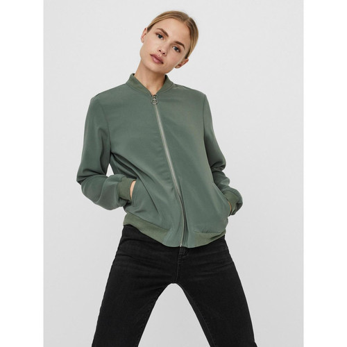 Bombers anti-froid Col rond Manches longues Longueur regular vert Vero Moda Mode femme