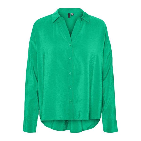 Chemise Regular Fit Col chemise Manches longues Oversize vert Olia Chemise femme