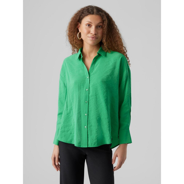 Chemise Regular Fit Col chemise Manches longues Oversize vert Olia Vero Moda Mode femme