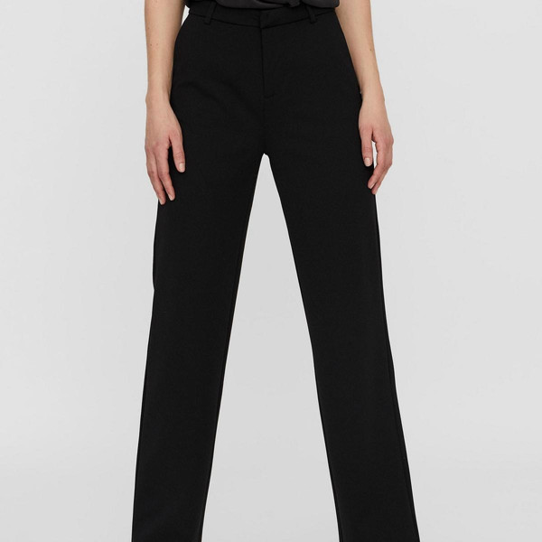 Pantalon Straight Fit Taille moyenne Pleine longueur noir Zadie Vero Moda Mode femme