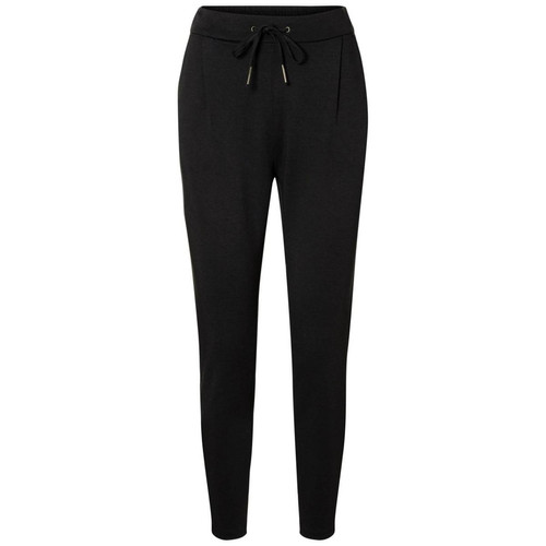 Pantalon Loose Fit Taille moyenne noir en viscose Vero Moda Mode femme