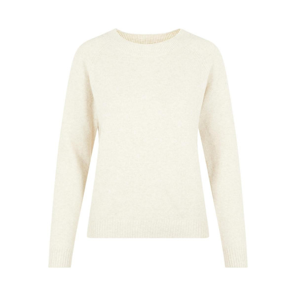 Pull en maille Col rond Manches longues beige Ruth Pull