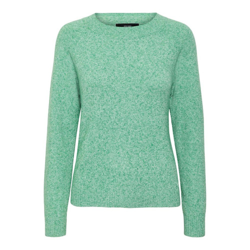 Pull en maille Col rond Manches longues vert Nora Pull