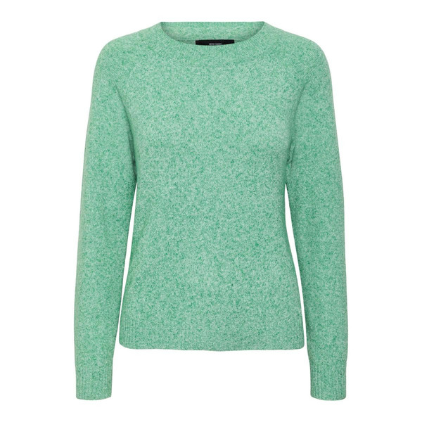 Pull en maille Col rond Manches longues vert Nora Pull