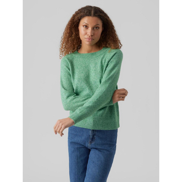 Pull en maille Col rond Manches longues vert Nora Vero Moda Mode femme