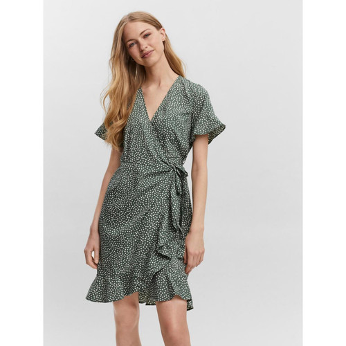 Vero Moda - 100% Polyester - Recyclé - Robe femme vert