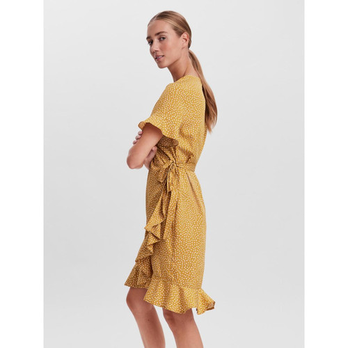 Vero Moda - 100% Polyester - Recyclé - Robes courtes femme jaune