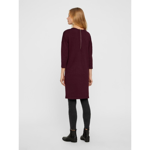 Robe longue Relaxed Fit Col rond Manches longues violet en viscose Vero Moda