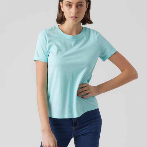 Vero Moda - Tee-shirt - T shirts manches courtes femme bleu