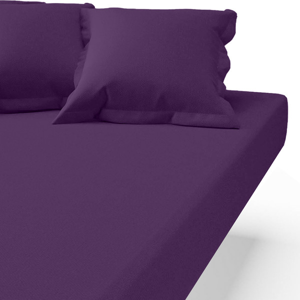Drap-housse coton TERTIO® - Violet 3S. x Tertio (Nos Unis) Linge de maison