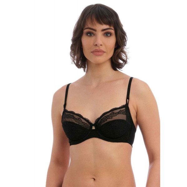 Soutien-gorge balconnet armatures noir Wacoal lingerie  en nylon Wacoal lingerie Mode femme