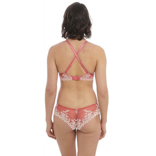 Soutien-gorge plongeant armatures - Rose - Embrace Lace en nylon Wacoal lingerie