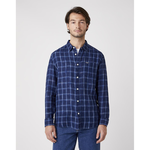 Wrangler - Chemise Homme LS 1 Pkt Shirt Homme Coton - Chemise  homme