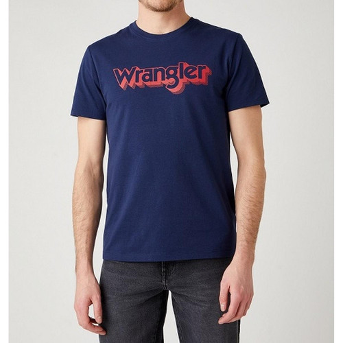 Wrangler - T-Shirt Homme SS Logo Tee - Vêtement homme