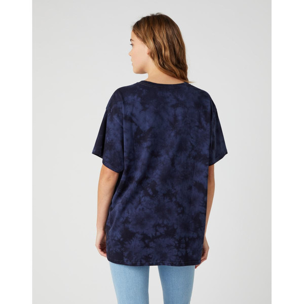 Tee-Shirt Oversized 100% Coton  bleu marine Wrangler