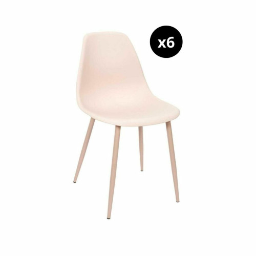 3S. x Home - Lot de 6 Chaises Scandinave  - Meuble Et Déco Design