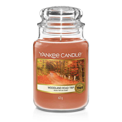 Yankee Candle Bougie - Bougie Grand Modèle Woodland Road trip  - Bougies et parfums d'intérieur