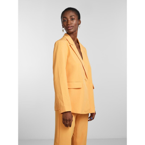 YAS - Blazer regular fit boutonné Orange - Nouveautés vestes femme