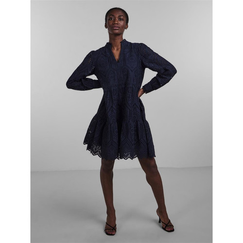 YAS - Robe bleu en coton Léa - Nouveautés robes femme