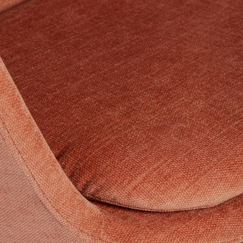 Chaise de bureau tissu soft touch saumon Orange Zago Meuble & Déco