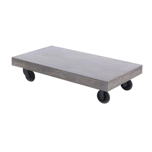 Zago - Table basse rectangulaire à roulettes - Table Basse Design