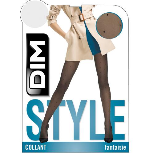 Dim Chaussant - Collant plumetis noir - Madame so Chic Dim - Dim Chaussant lingerie