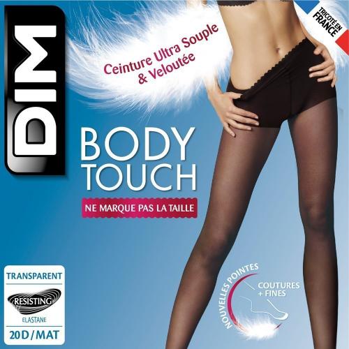 Dim Chaussant - Collant Body Touch Voile 20D Noir - Chaussant