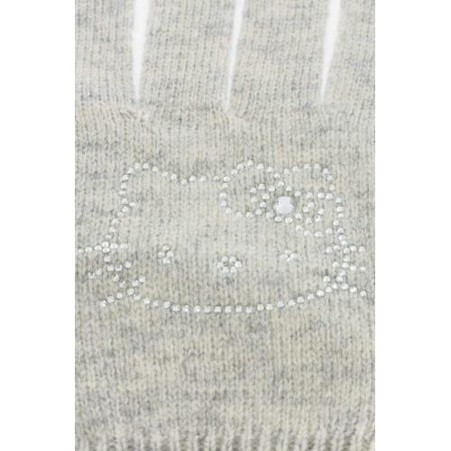 Gants Hello Kitty Gris et strass Taille  8-1/3 by Victoria Couture Gris Accessoire